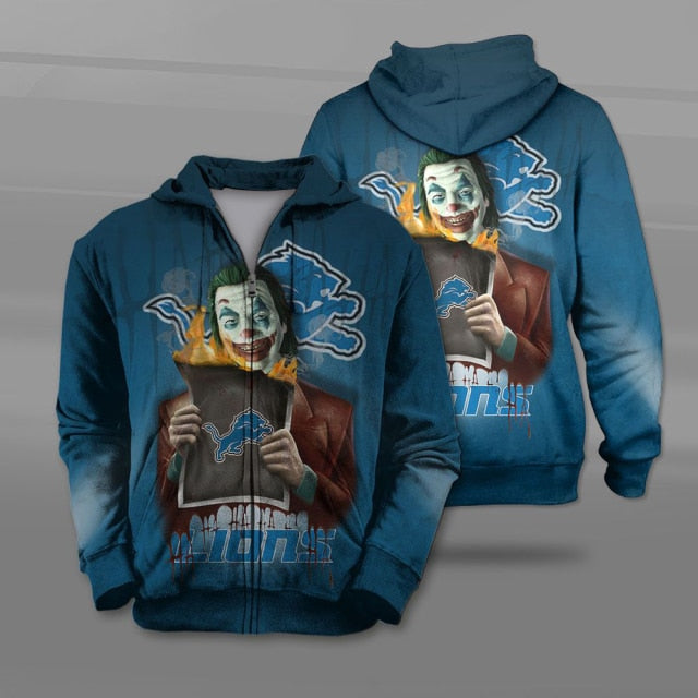 Detroit Lions Joker Zipper Hoodie