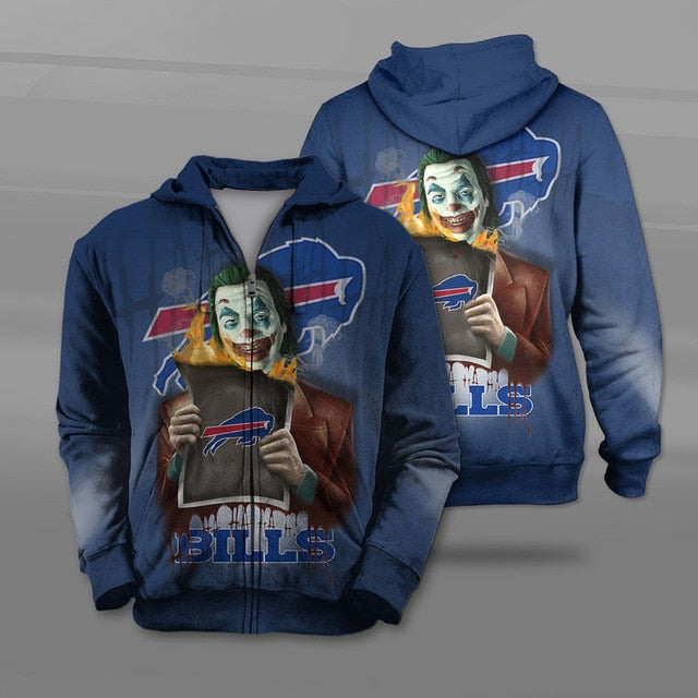 Buffalo Bills Joker Zipper Hoodie