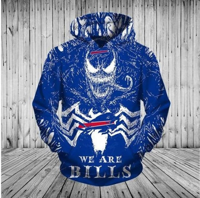 Buffalo Bills Venom 3D Hoodie