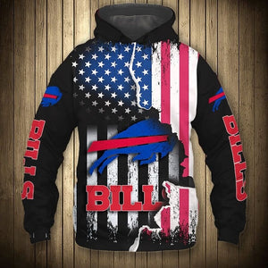 Buffalo Bills American Flag Hoodie