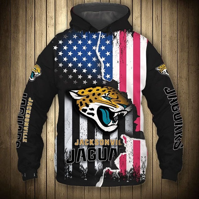 Jacksonville Jaguars American Flag Hoodie