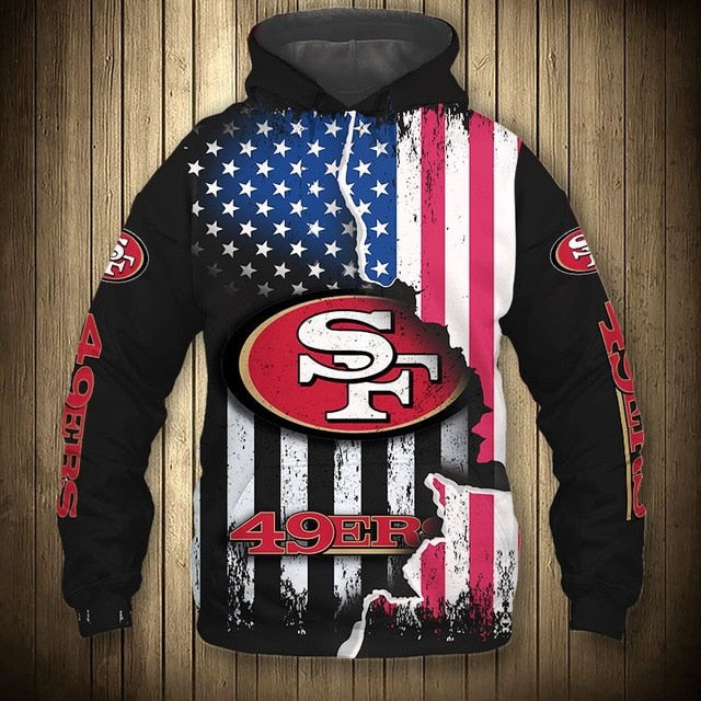 San Francisco 49ers American Flag Hoodie