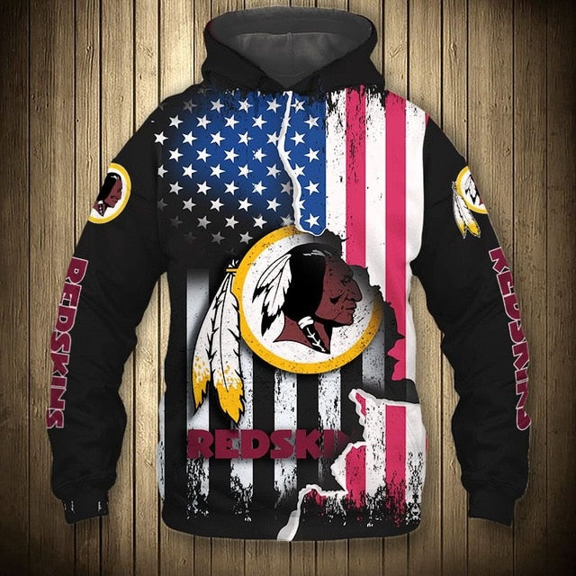 Washington Commanders American Flag Hoodie