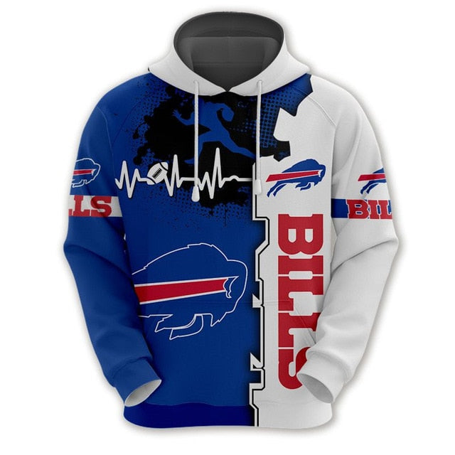 Buffalo Bills Beating Curve 3D Hoodie