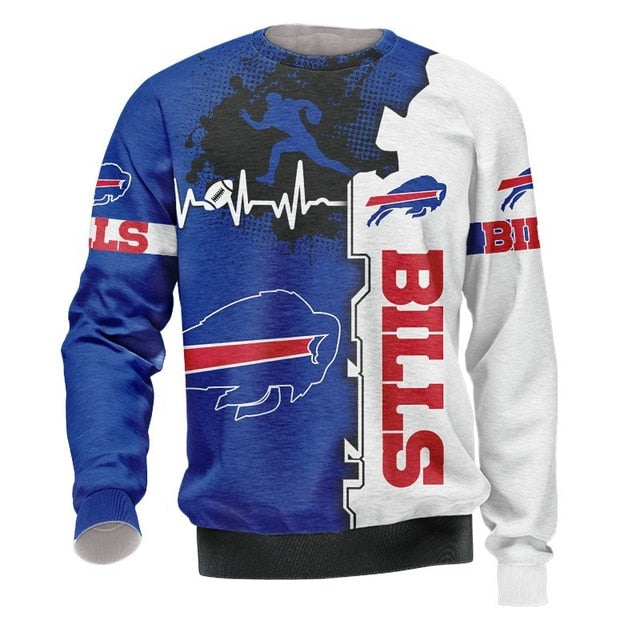 Buffalo Bills Beating Curve 3D Pullover