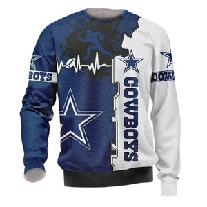 Dallas Cowboys Beating Curve 3D Pullover