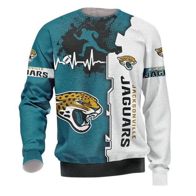 Jacksonville Jaguars Beating Curve 3D Pullover