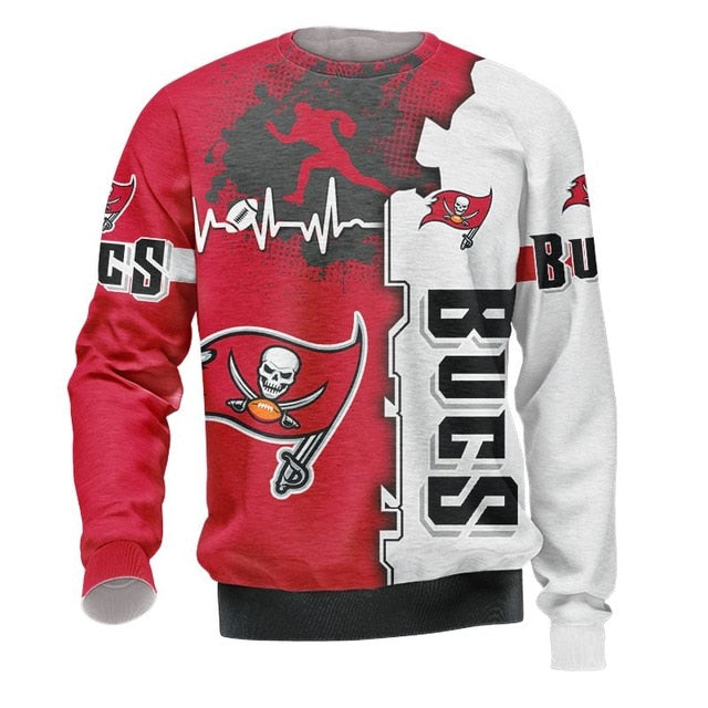 Tampa Bay Buccaneers Beating Curve 3D Pullover