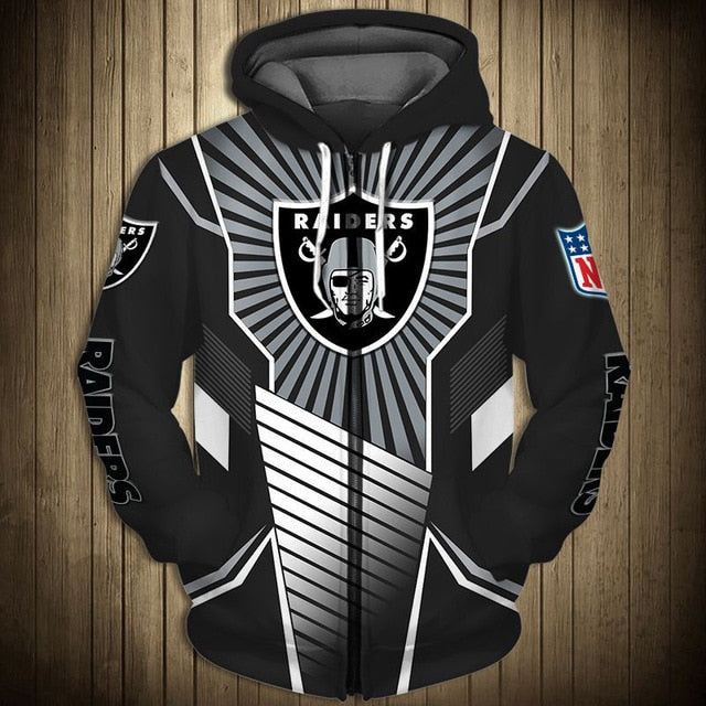 Las Vegas Raiders Sunlight Casual Zipper Hoodie