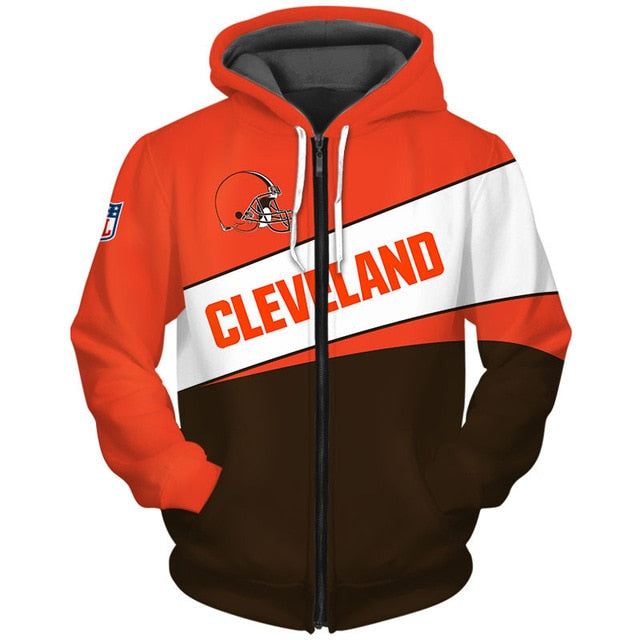 Cleveland Browns Casual Zipper Hoodie
