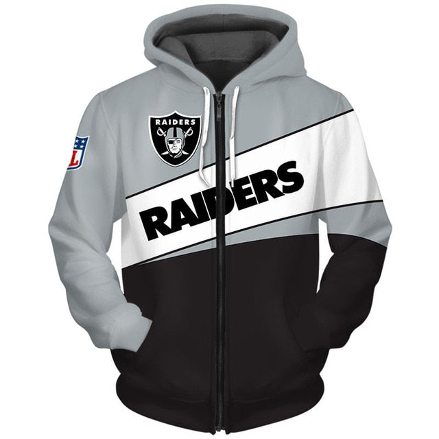 Las Vegas Raiders Casual Zipper Hoodie