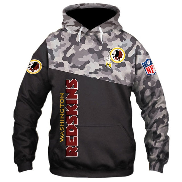 Washington Commanders Camouflage Casual Hoodie