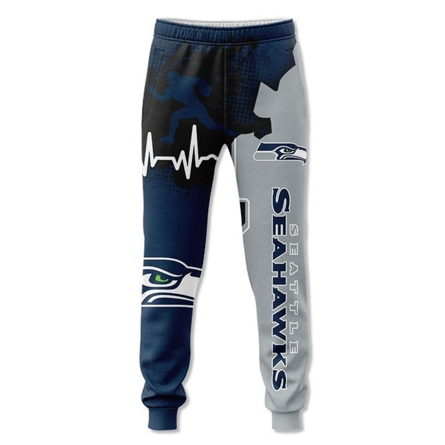 Seattle Seahawks Beating Curve 3D Sweatpants