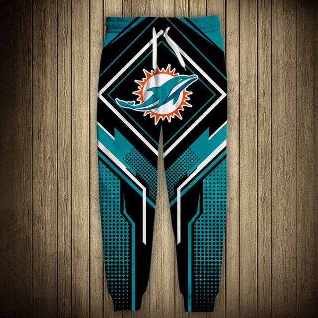 Miami Dolphins Square Lattice Casual Sweatpants