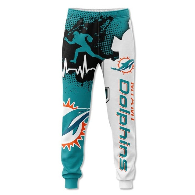 Miami Dolphins Beating Curve 3D Sweatpants