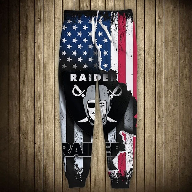 Las Vegas Raiders American Flag Sweatpants