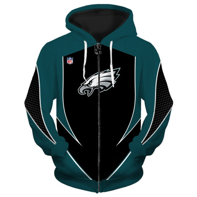 Philadelphia Eagles Casual Zipper Hoodie