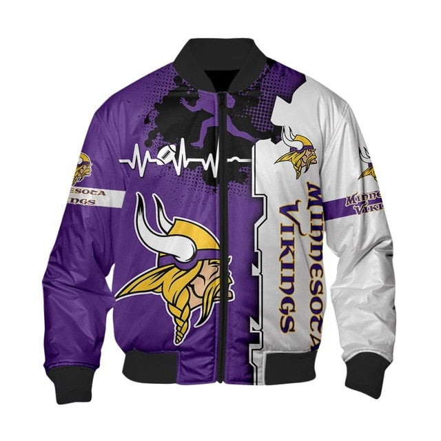 Minnesota Vikings Beating Curve Thick Jacket