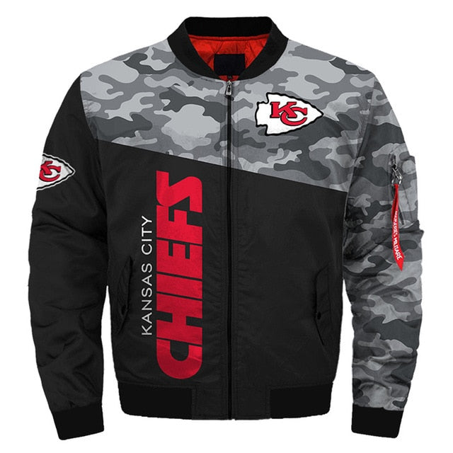 Kansas City Chiefs Camouflage Thick Jacket