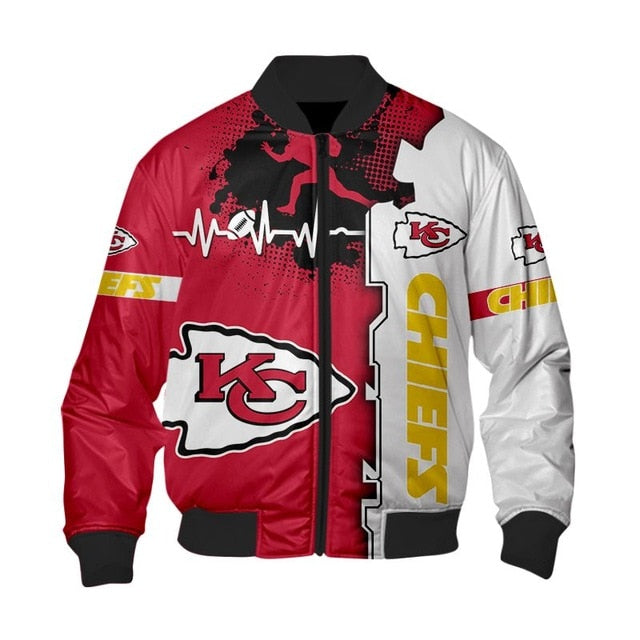 Kansas City Chiefs Beating Curve Thick Jacket