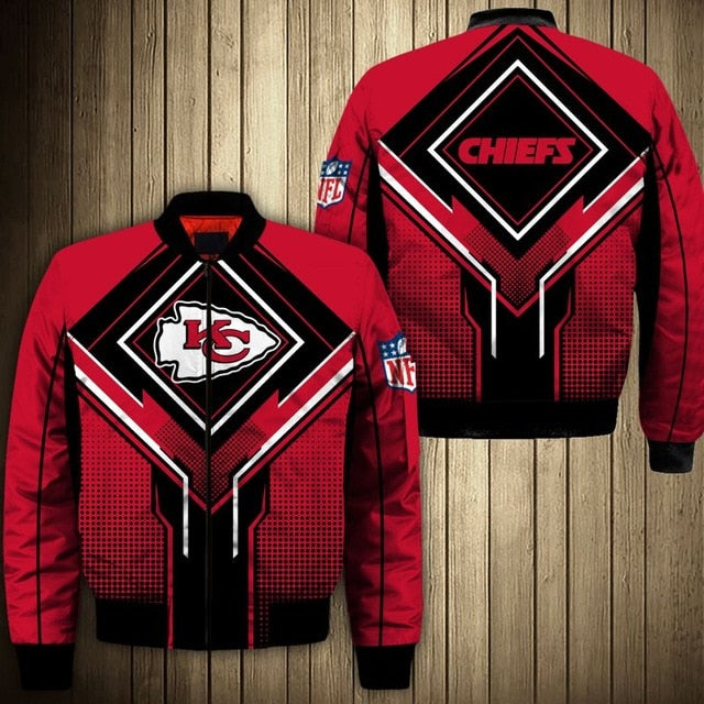 Kansas City Chiefs Square Lattice Thick Jacket