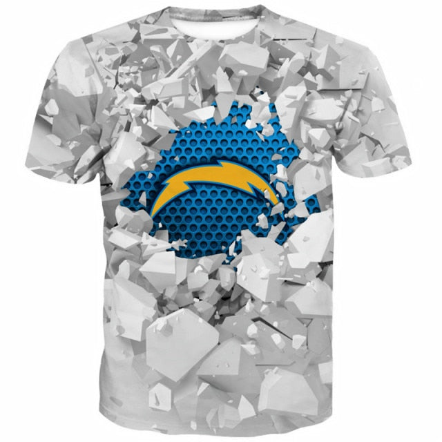 Los Angeles Chargers Casual 3D T-Shirt