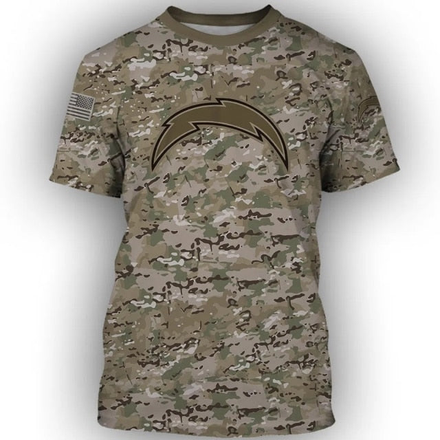 Los Angeles Chargers Military Casual T-Shirt