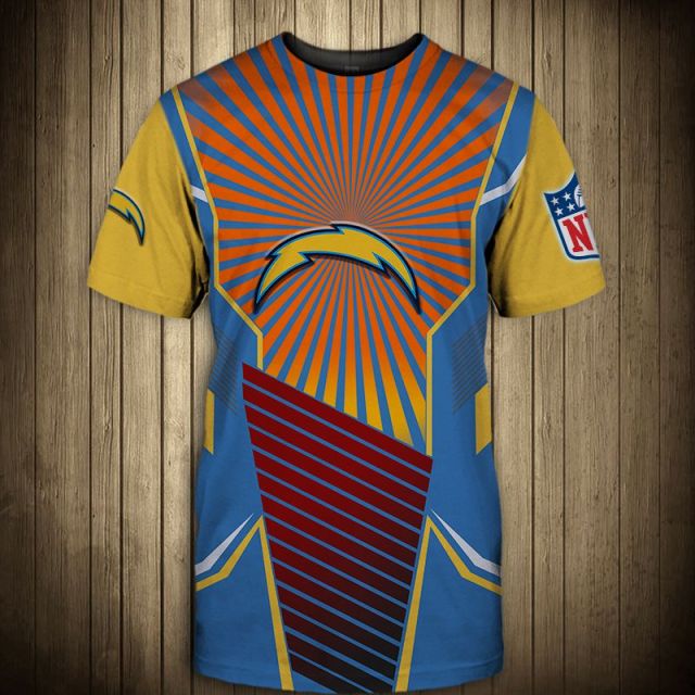 Los Angeles Chargers Sunlight 3D T-Shirt