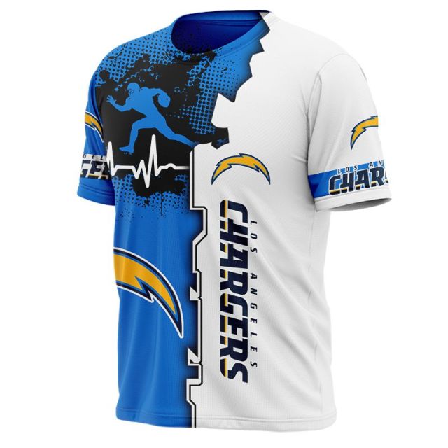 Los Angeles Chargers Beating Curve T-Shirt