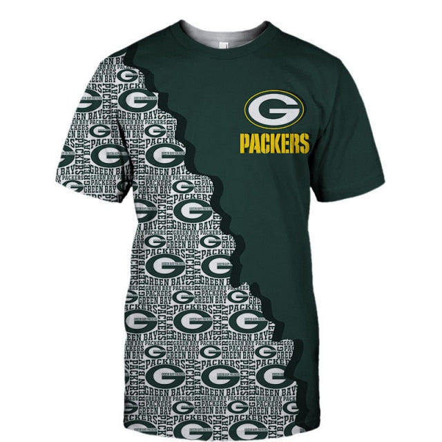 Green Bay Packers Casual 3D T-Shirt