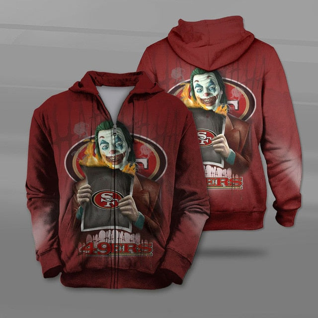 San Francisco 49ers Joker Zipper Hoodie