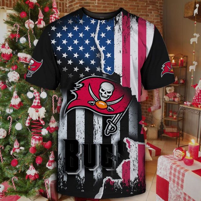 Tampa Bay Buccaneers American Flag T-Shirt