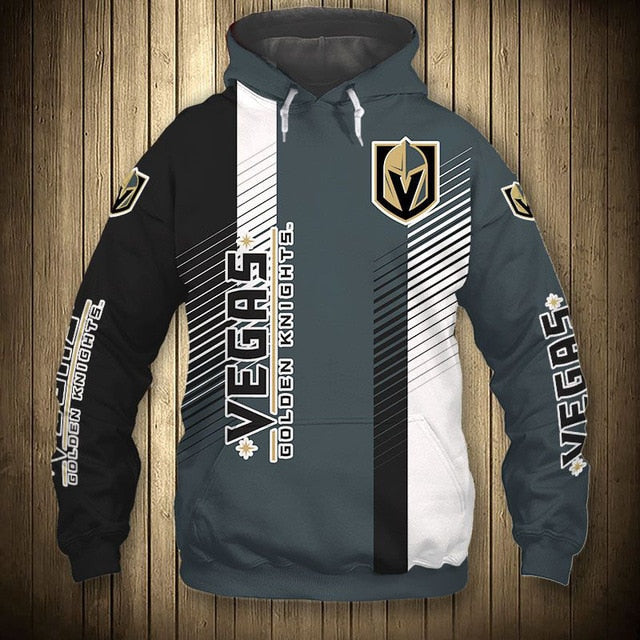 Vegas Golden Knights Stripes Casual Hoodie