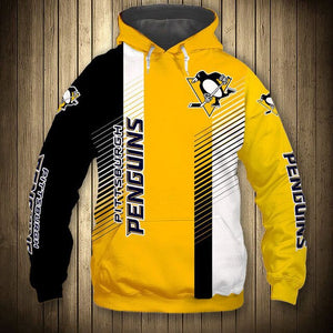 Pittsburgh Penguins Stripes Casual Hoodie