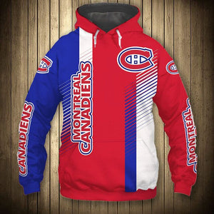 Montreal Canadiens Stripes Casual Hoodie