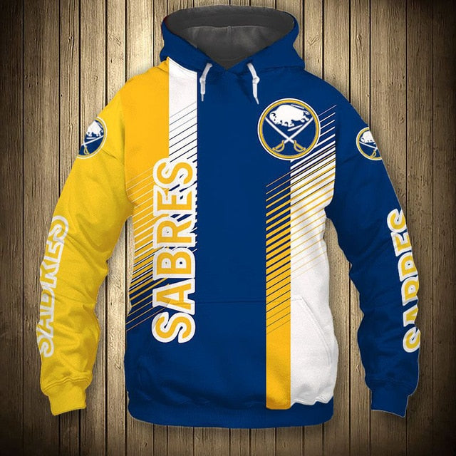 Buffalo Sabres Stripes Casual Hoodie