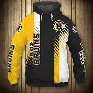 Boston Bruins Stripes Casual Hoodie