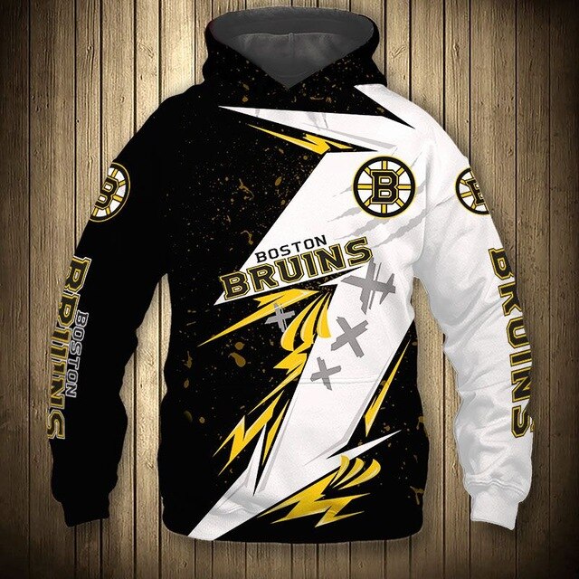 Boston Bruins Graffiti Casual Hoodie