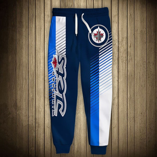 Winnipeg Jets Stripes Sweatpants