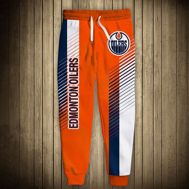 Edmonton Oilers Stripes Sweatpants