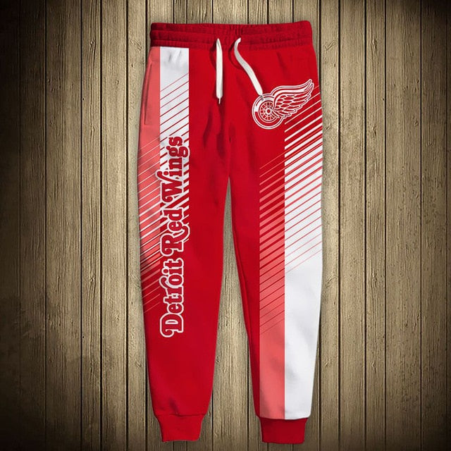 Detroit Red Wings Stripes Sweatpants
