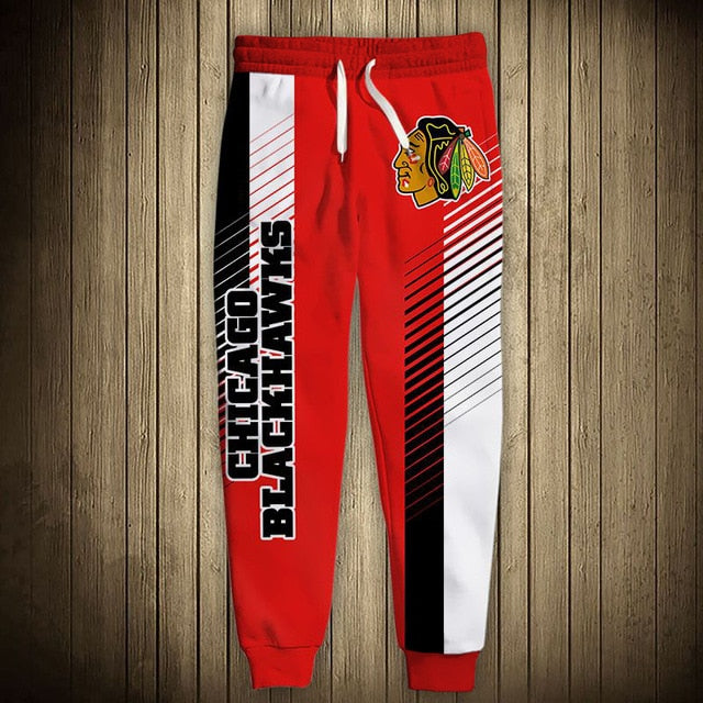 Chicago Blackhawks Stripes Sweatpants