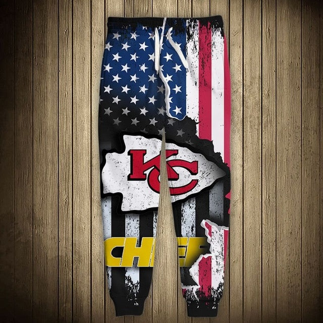 Kansas City Chiefs American Flag Sweatpants