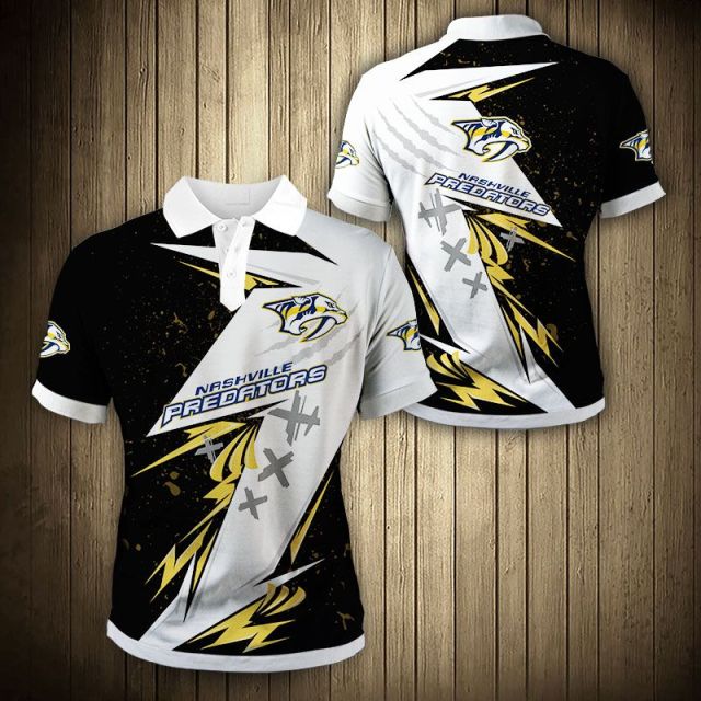 Nashville Predators Graffiti Polo Shirt