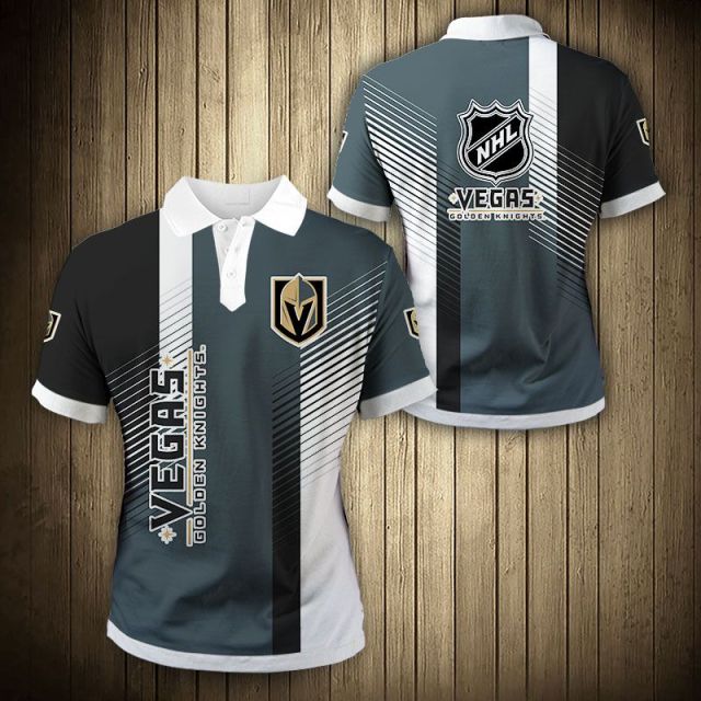 Vegas Golden Knights Stripes Polo Shirt