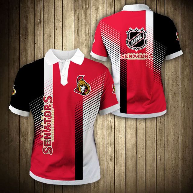 Ottawa Senators Stripes Polo Shirt