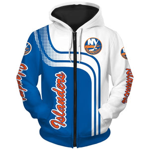 New York Islanders Casual Zipper Hoodie