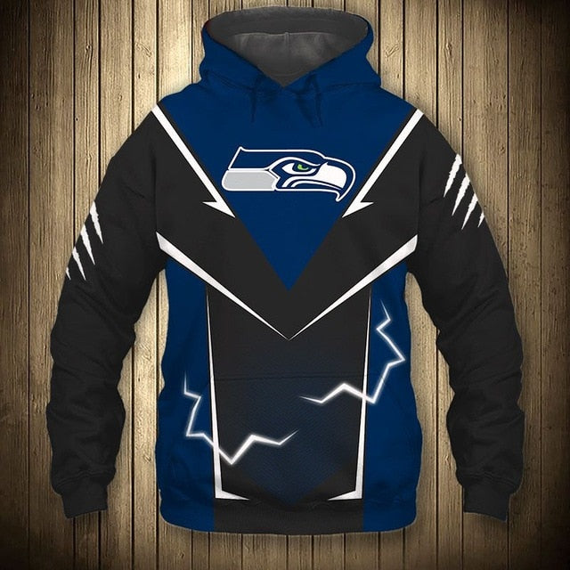 Seattle Seahawks Flame Hoodie