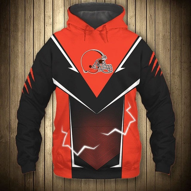 Cleveland Browns Flame Hoodie