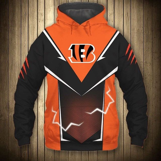 Cincinnati Bengals Flame Hoodie